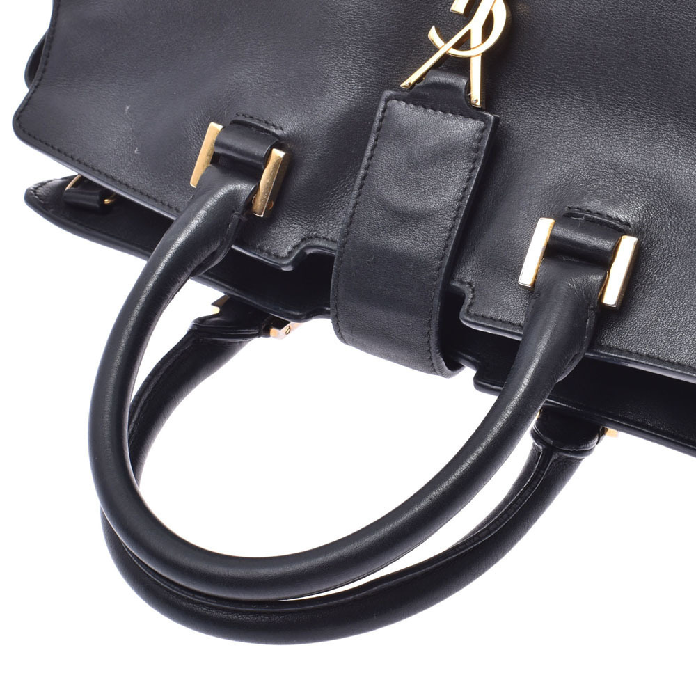 SAINT LAURENT Cabas Black Calfskin Bag - Picture 3 of 11